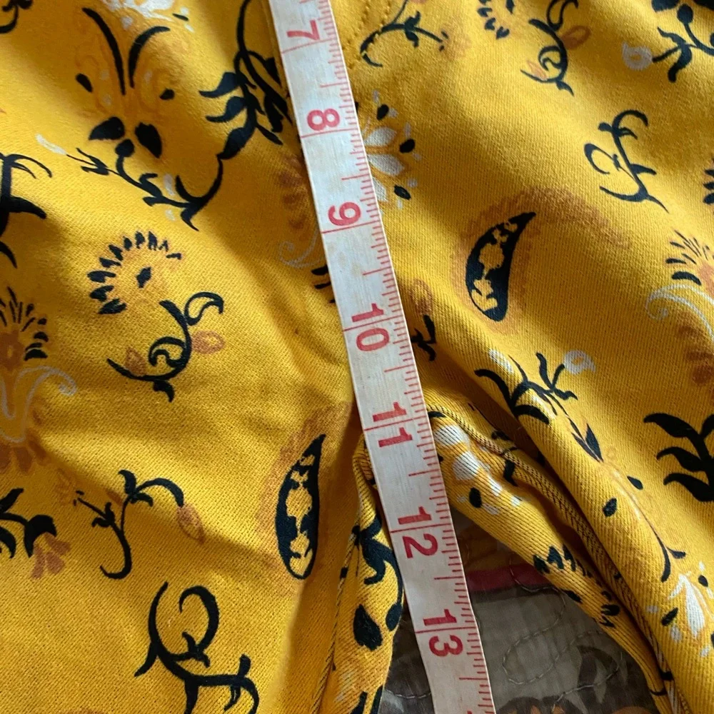 NWT Free People Vintage:The Originals Floral Printed Super Flare Pants 27 - Picture 6 of 8